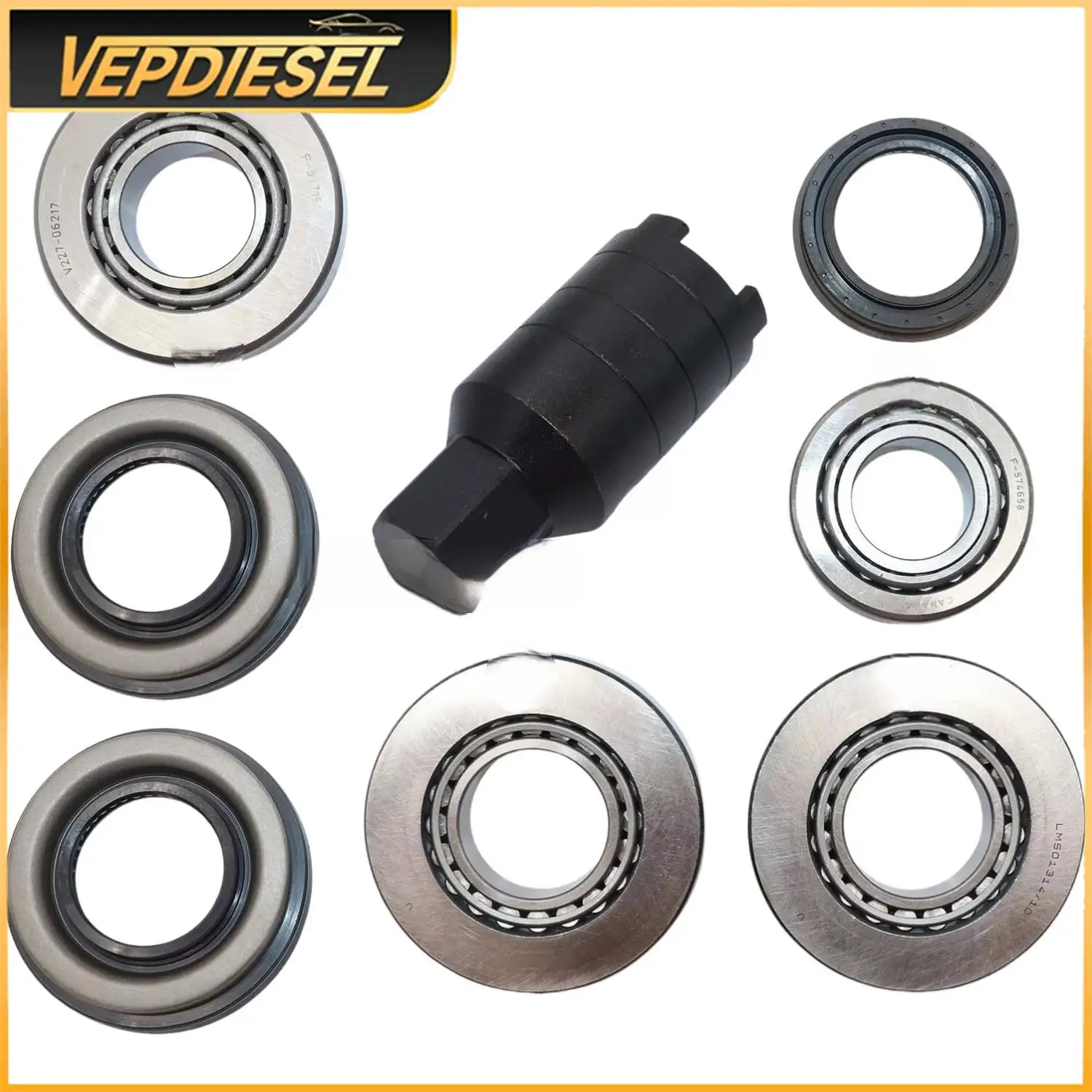

F-577158 F-574658 22993016 92230584 Rear Differential Bearing Repair Kit With Removal Tool For Cadillac ATS CTS 2013-19 Lm50134R