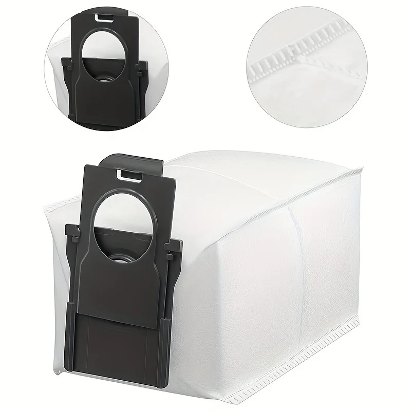 ถุงเก็บฝุ่นแบบใช้แล้วทิ้ง 5 ชิ้นสําหรับ Dreame X30 Ultra/L10s Pro Ultra/X40 Ultra หุ่นยนต์สูญญากาศอัตโนมัติ