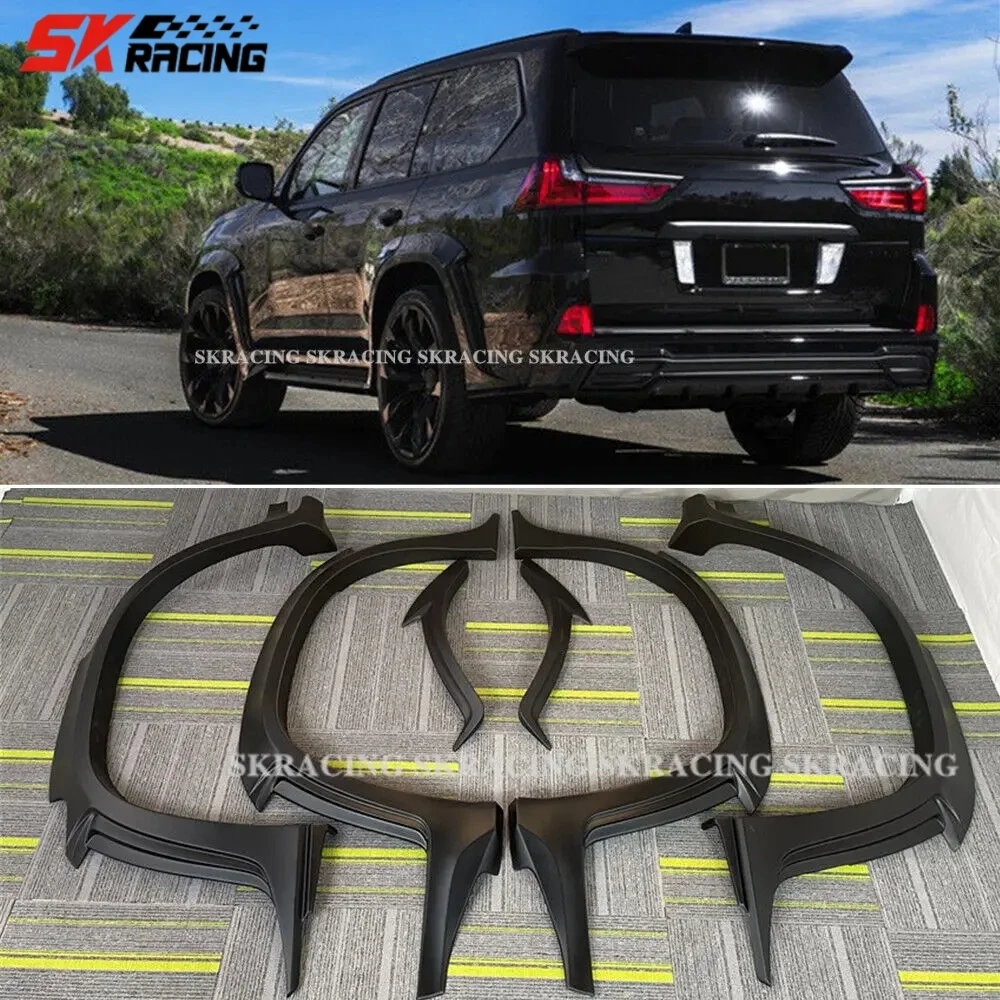 Hot Fender Flares For Lexus LX570 2016-2021 FRP  Flare Kit Wheel Arch Cover Trim Body kit Car Accessories Decorative 