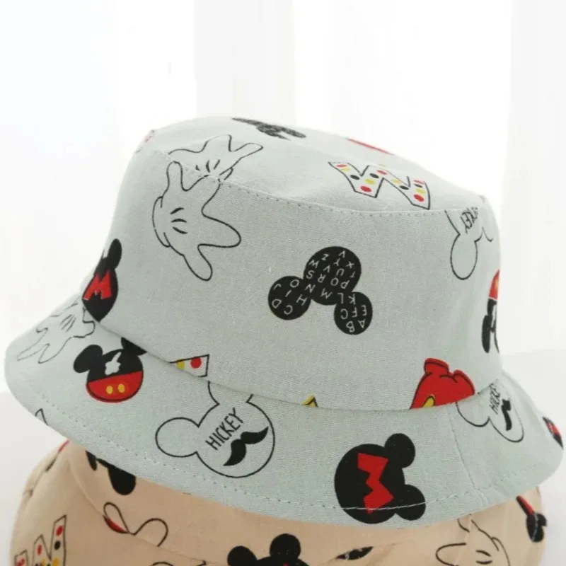 Nieuwe Mickey Minnie Mouse Katoen Opvouwbare Emmer Hoed Unisex Outdoor Zonnebrandcrème Hoed Jongens Meisjes Kinderhoed Voor Kinderen Gift