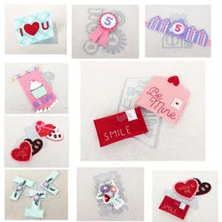Valentine Birthday Sweet Treats Love Chocolate Flowers Metal Cutting Dies Silicone Stamps Scrapbooking Stencil Photo Album Card