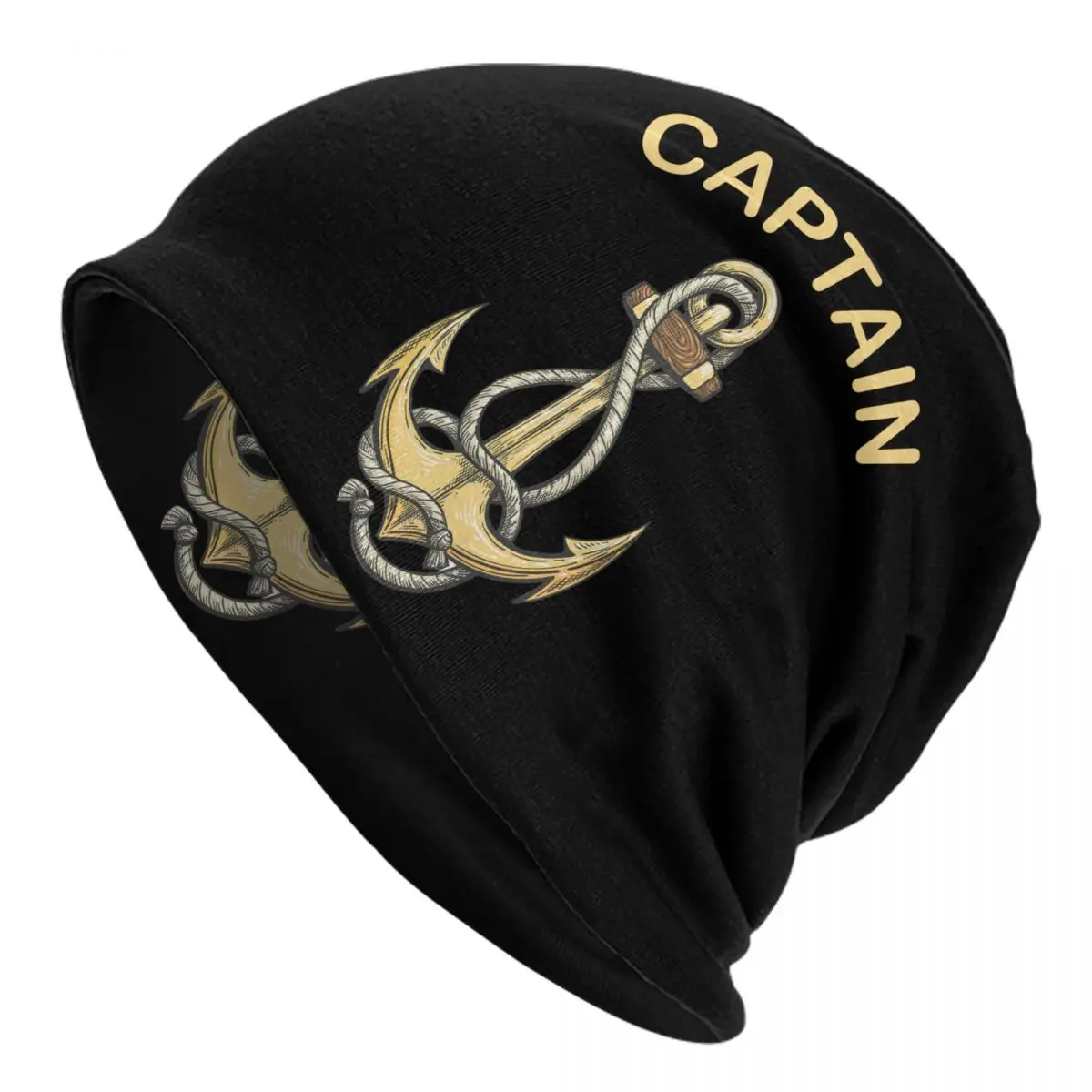 Custom Nautical Captain Anchor Skullies Beanies Caps Men Women Unisex Winter Warm Knitted Hat Adult Sailor Adventure Bonnet Hats