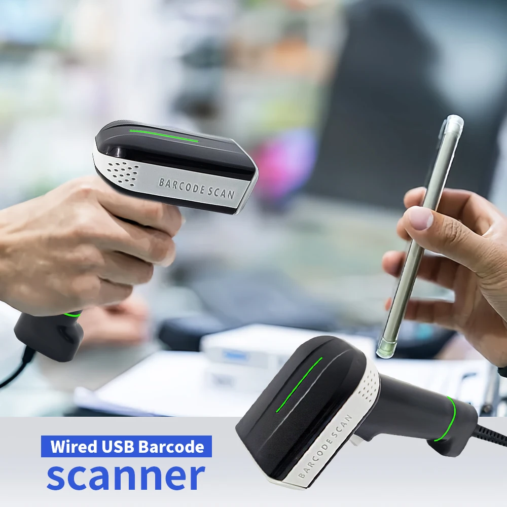 

835D High Quality Scanner 1d 2D QR Barcode Scanner BT Handheld Wired USB 2D Barcode Reader Plug And Play