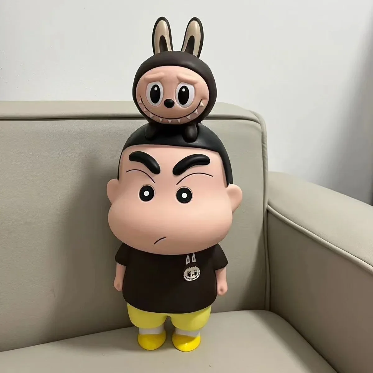 

42cm Crayon Shin-chan Anime Figures Labubu Nohara Shinnosuke Kawaii Labubu Xiaoxin Pvc Model Dolls Decor Collectible Toys Gifts