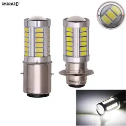 1pc 12/24V PX15D BA20D LED Fog Light Lamp Auto Motorcycle Headlights 33 SMD Motor Light Headlamp Auto Accessoires