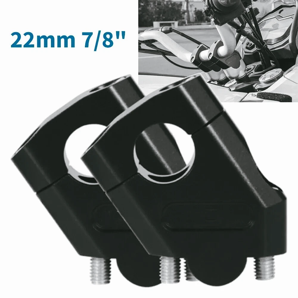 Elevadores  manillar para Suzuki Yamaha, montaje  barra estándar, extensión  splazamiento trasero, 22mm, 7/8 pulgadas