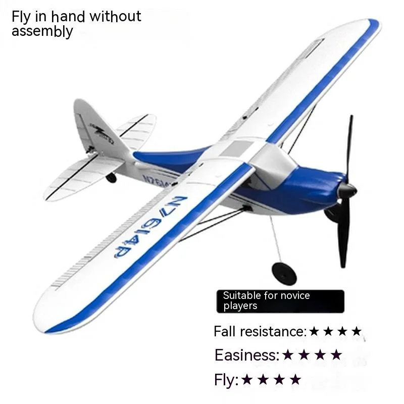 4-channel Entry-level Fixed Wing Small Aircraft Model Trainer Aircraft Self Stable Flight Control 7614rc Plane Toy