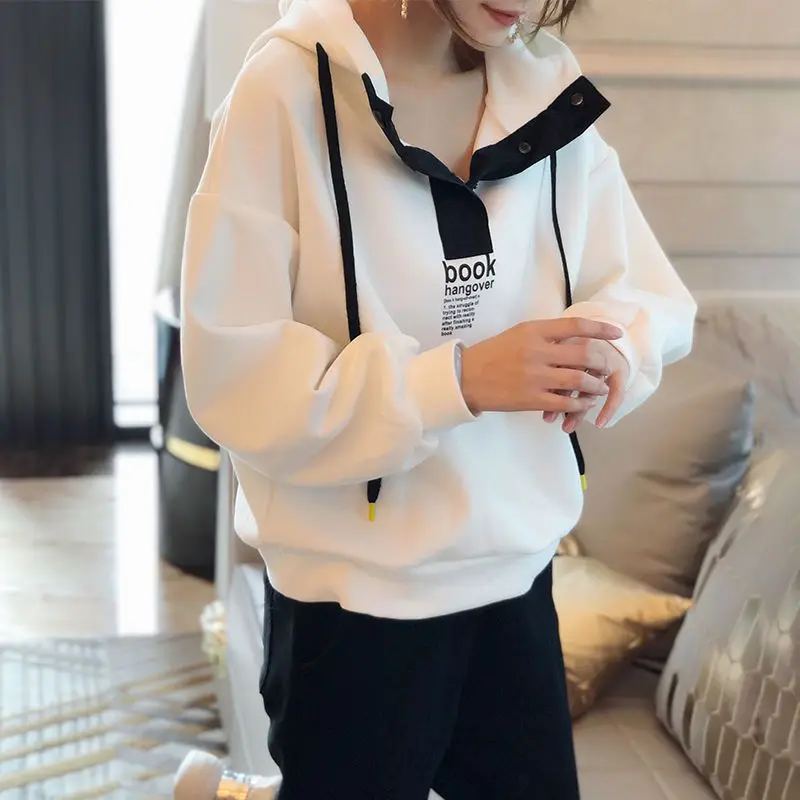 Autumn and Winter Fashion Sports Suit New Korean Version Women\'s Loose Fitting Two-piece Set for Age Reduction