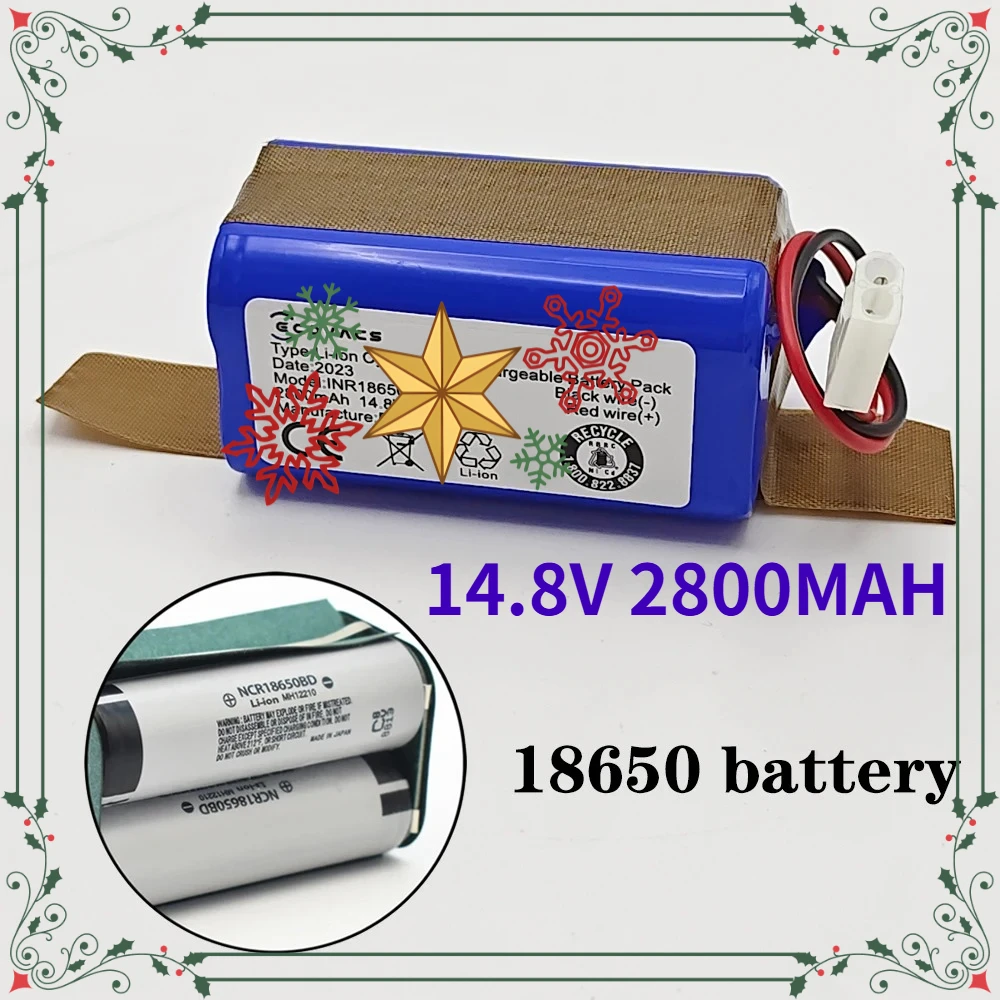 New 4S1P 14.4V 2800mAh Li-ion Battery Pack,For XIAOMI MIJIA Mi Robot Vacuum-Mop Essential G1 MJSTG1, SKV4136GL H18650CH R30 R35
