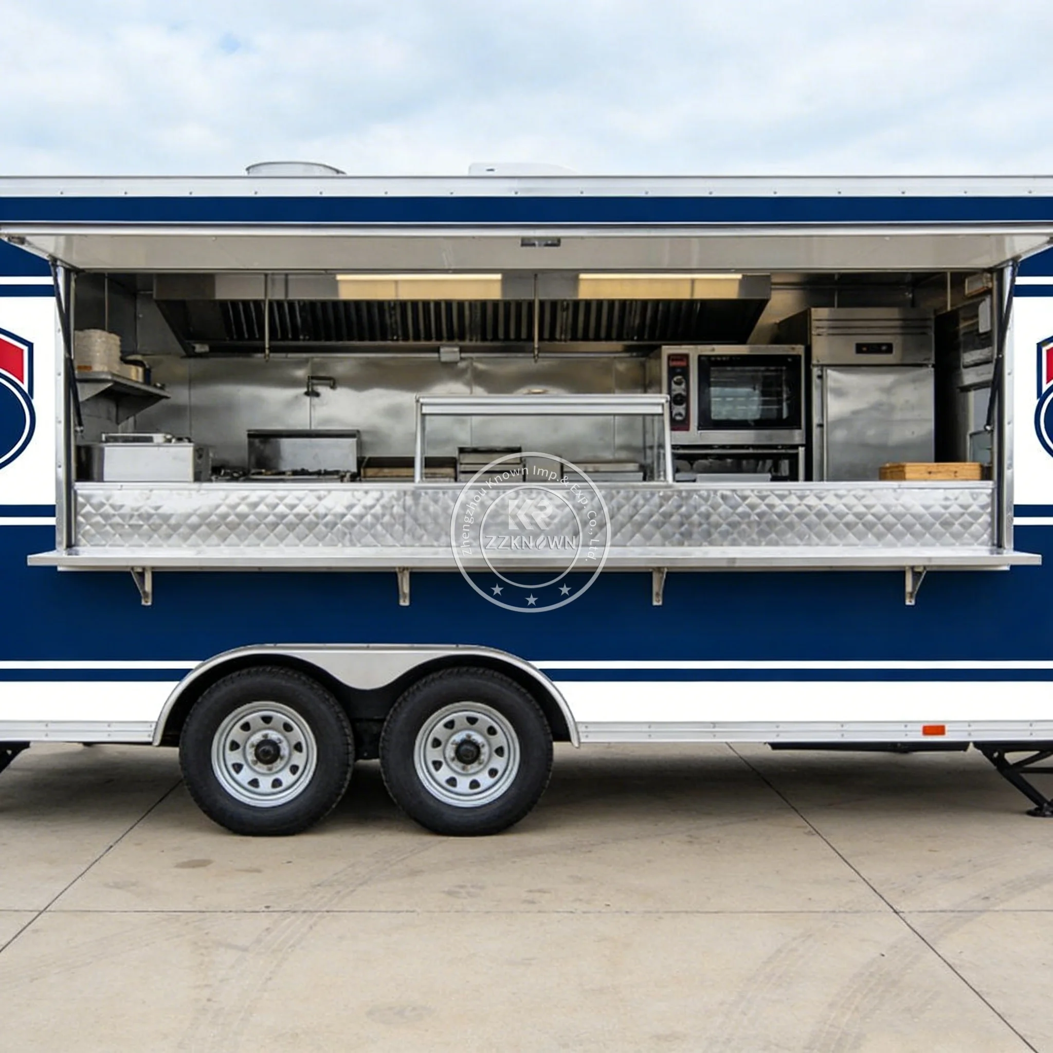 

Оптовая цена. Фудтрак на заказ от производителя - многофункциональный передвижной ресторан-прицеп для мороженого и фруктов.