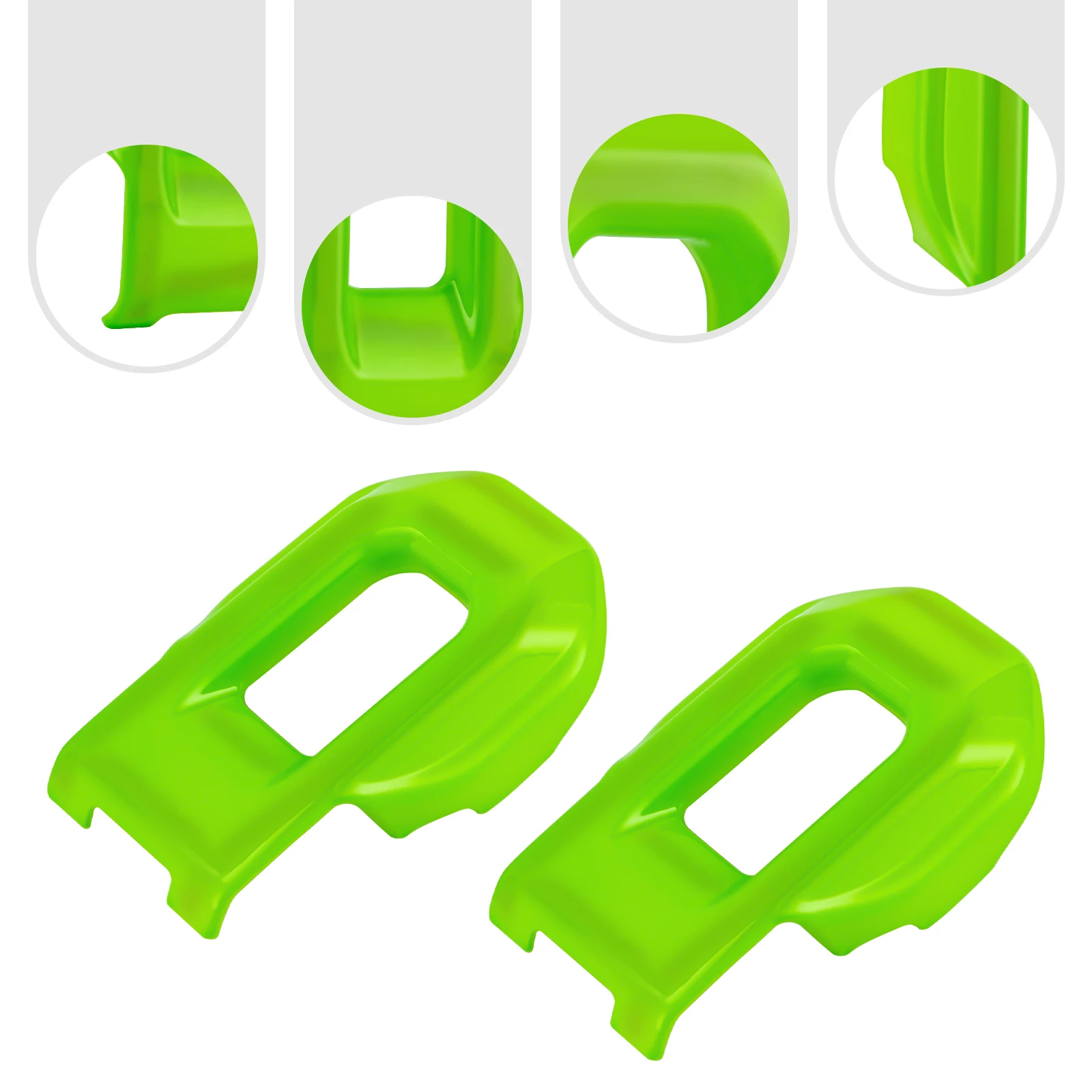 

Накладки на переднюю пряжку капота с зеленой отделкой из АБС-пластика, окрашенная отделка, прямая посадка для Jeep Wrangler 2018-2021 JL/JLU/Gladiator