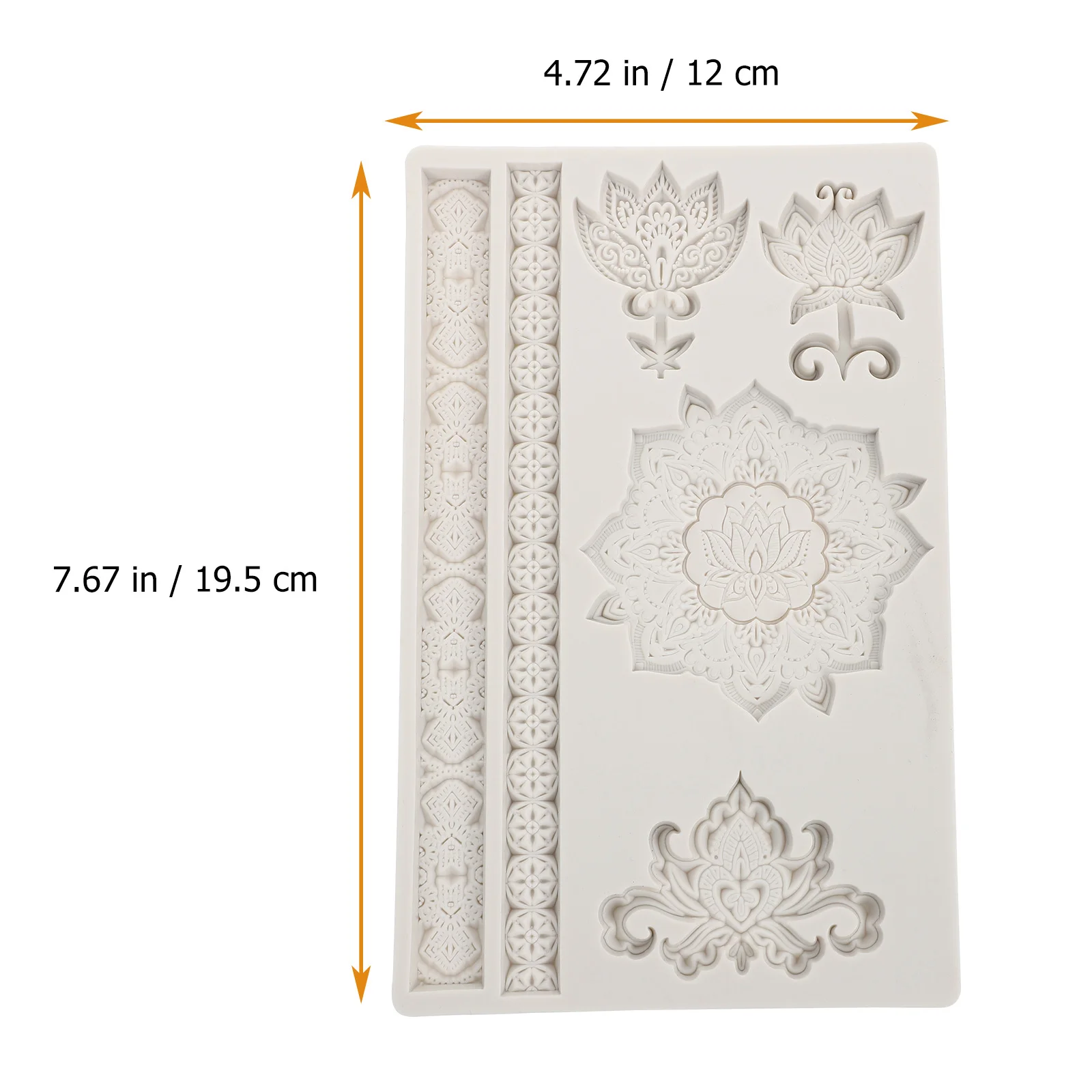 

Embossed Silicone Cake Mold Creative DIY Baking Tool Heat Resistant Non Stick Fondant Chocolate Decoration Mold
