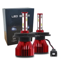 4 Sides H4 Car LED Headlight Bulb H7 Led Headlamp H8/H9/H11 H13 9005 9006 9012 5202 9003 9004 9007 360 Degree Car Fog Lights 12V