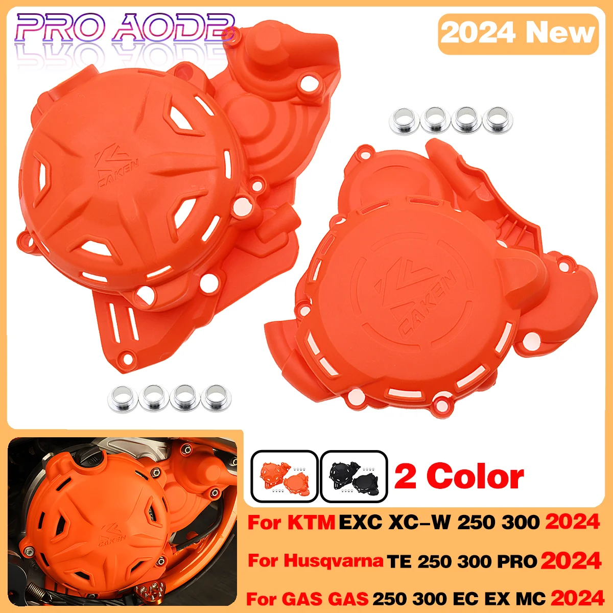 

NEW 2024 For KTM EXC250 EXC300 XC-W250 XC-W300 For Husqvarna TE250 TE300 Motorcycle Engine Ignition Clutch Cover Protector Guard