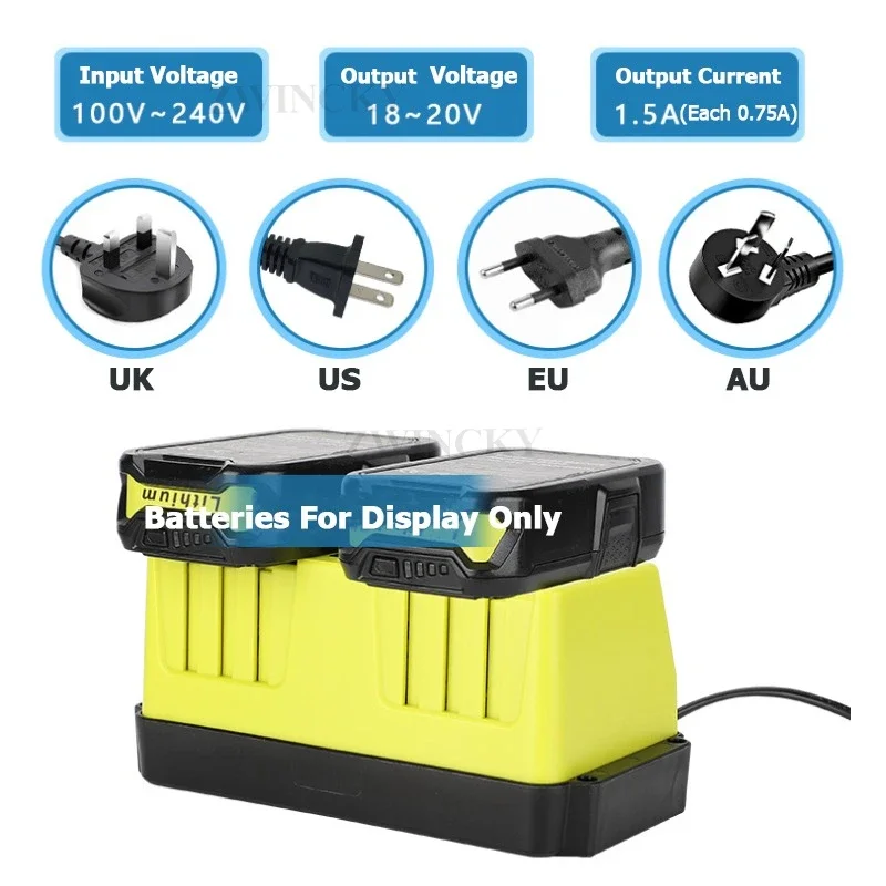 

Зарядное устройство для литий-ионного Ni-CD NI-MH зарядное устройство для RYOBI 18 В 20 В ONE + серии для P120 P170 P190 P180 1,5 А ток зарядки