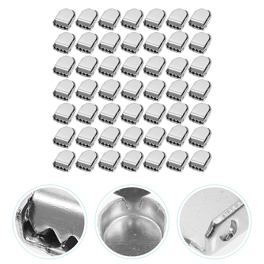 100 Pcs Shoelace Buckle Lock Buckles Connector Metal Clips Durable Sneaker Clasps Silver Shoes Accessories Premium