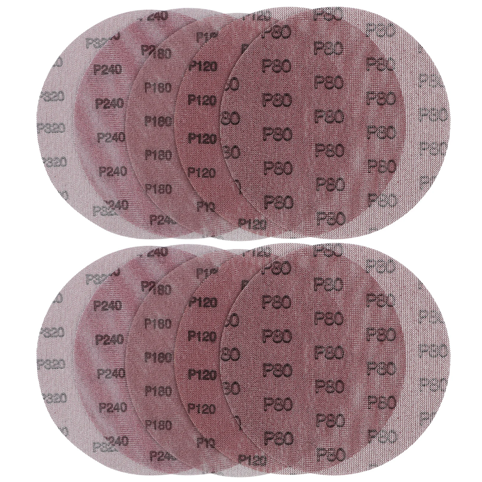 10 pçs discos de lixa drywall gancho loop lixa folhas reparação de parede almofadas de polimento sortido 80-320 grão para uso de lixadeira