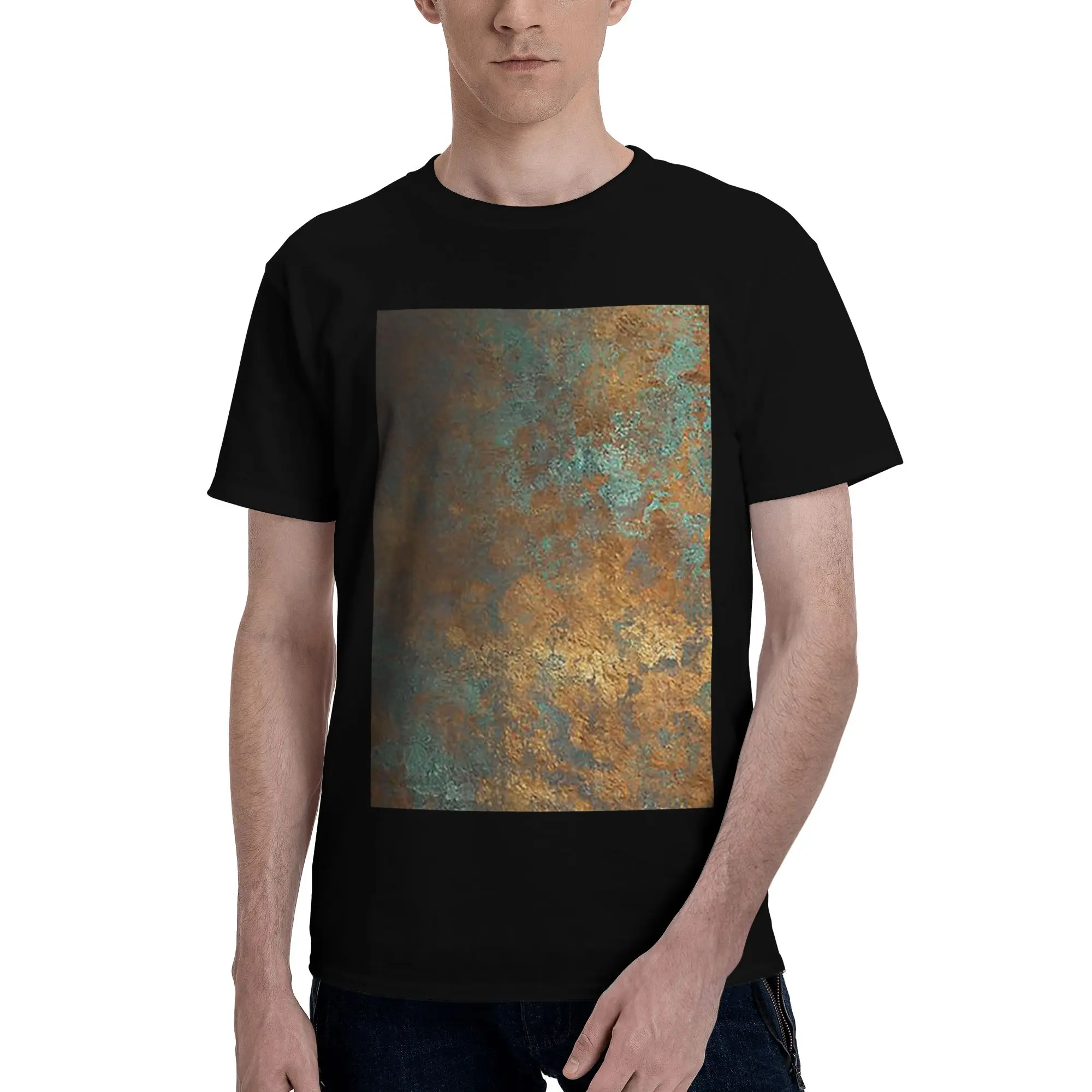 

oxidized copper 100% Cotton T-Shirt Men's Classic T Shirts Men Round Neck Short Sleeve S-6XL