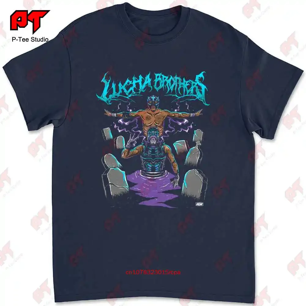 Aew All Elite Wrestling Lucha Brothers The Graveyard T-shirt 377F