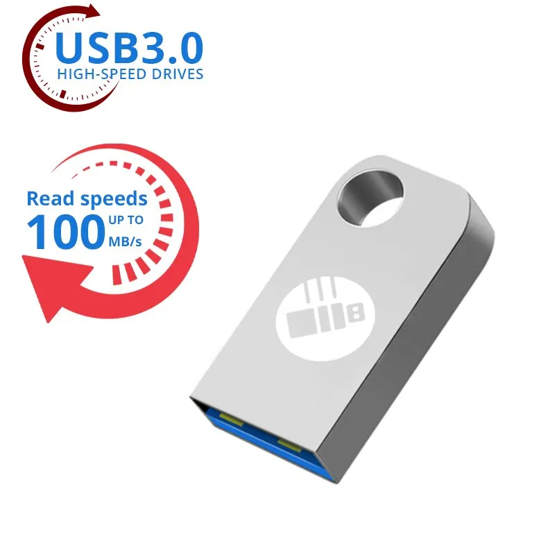 BU KING Hot Metal 3.0 USB Flash Drive 64GB Pen Drive for PC Laptop 64GB USB Memory Stick 3.0 Flash Drive High Speed Drive