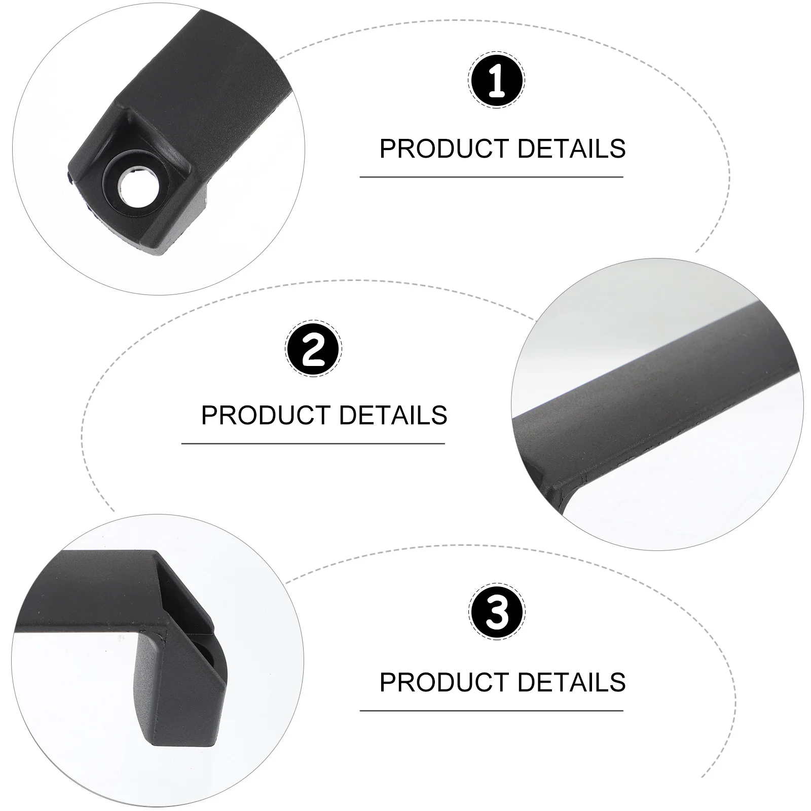 8Pcs Square Handles Durable Nylon Door Cabinet Pulls Ergonomic Design Versatile Home Wardrobe Knobs Chassis Handles