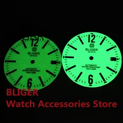 BLIGER 29mm Watch Dial Super Full Luminous Fits NH35 NH36 ETA2836 2824 Miyota 8205 8215 821A Mingzhu DG2813 3804 PT5000 Movement