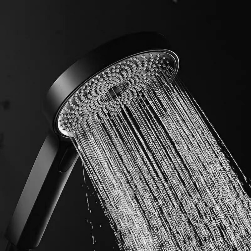 Large 130mm Handheld Shower Head Removable Shower Premium Shower Set Spa Massage  Shower Head with 3 Jet Modes