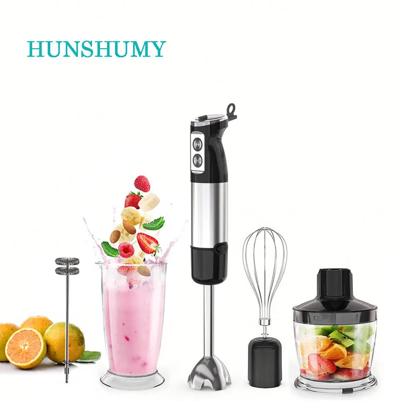 

Hand Blender 600W Powerful 5 in 1 Stainless Steel Stick Food Blender 600ml Mixing Beaker for Kitchen