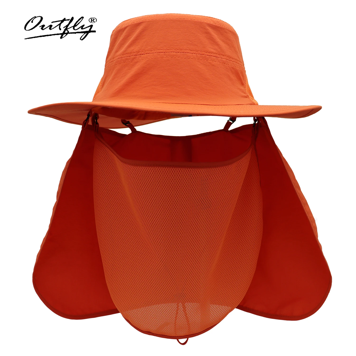 Sunscreen Fisherman Hat Removable Mask Neck Protection Cloth Men's Fishing Hat Women's Outdoor Waterproof Quick Drying Beach Hat