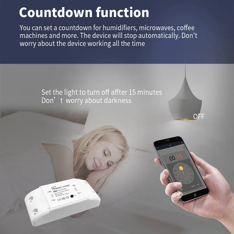 Receiver Smart Home Wifi Wireless Remote Control Smart Switch Smart Life/Tuya APP Works with Alexa Google