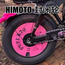 American version Himoto electric bicycle Special pink closed wheel Wheel hub metal decorative cover For Himoto E bike
