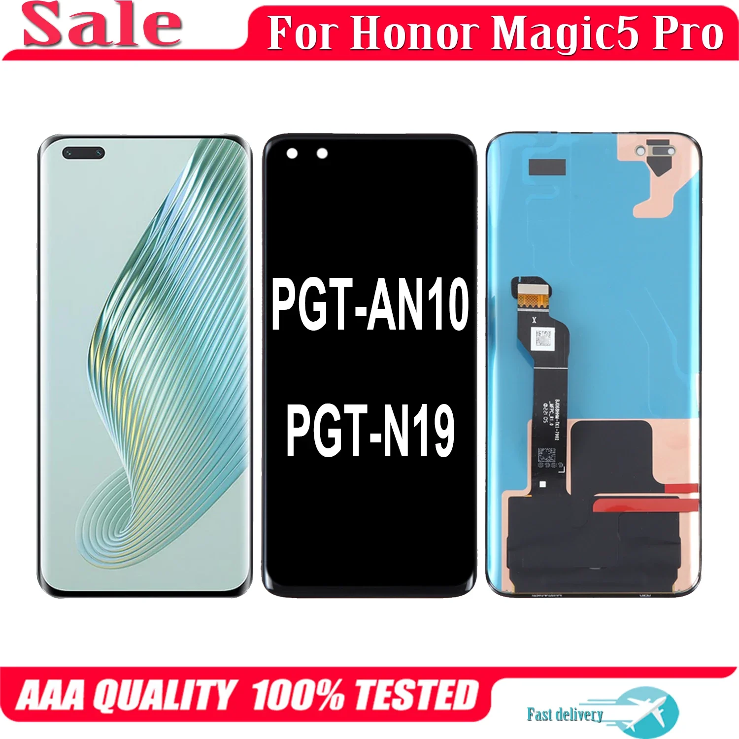 For Huawei Honor Magic5 Pro PGT-AN10 PGT-N19 LCD Magic 5 Pro Display Touch Screen Digitizer Assembly