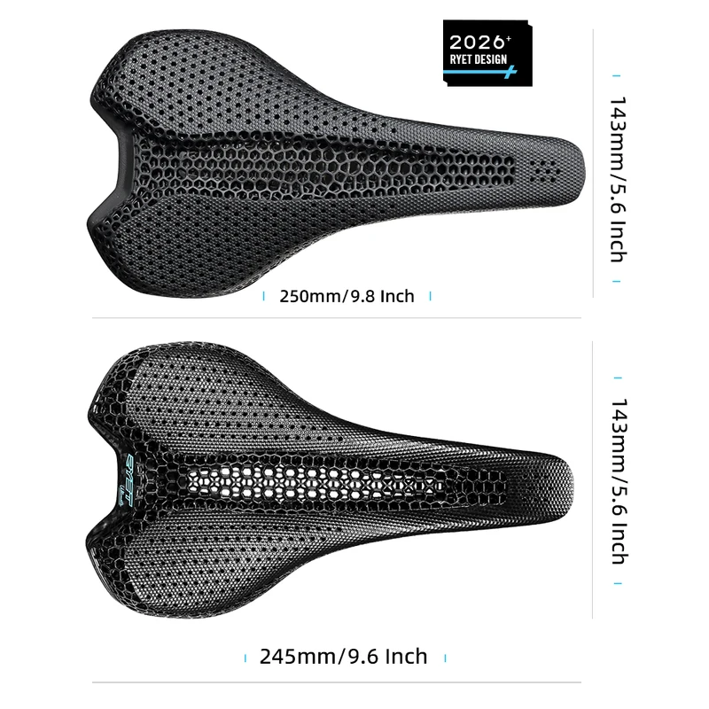 Selim de Bicicleta RYET em Carbono 3D 190g — foto 6