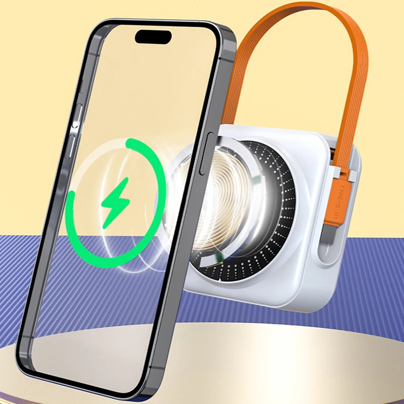 20000 мАч Power Bank Магнитное беспроводное 22,5 Вт USB C PD Быстрое зарядное устройство Powerbank для Magsafe iPhone 17 16 15 Samsung Xiaomi Poverbank
