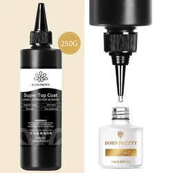 BORN PRETTY 250g Base and Super Top Coat Not Chip Peel Base Gel Glossy Shine Finish Soak off UV LED Drying Long Lasting UV Gel