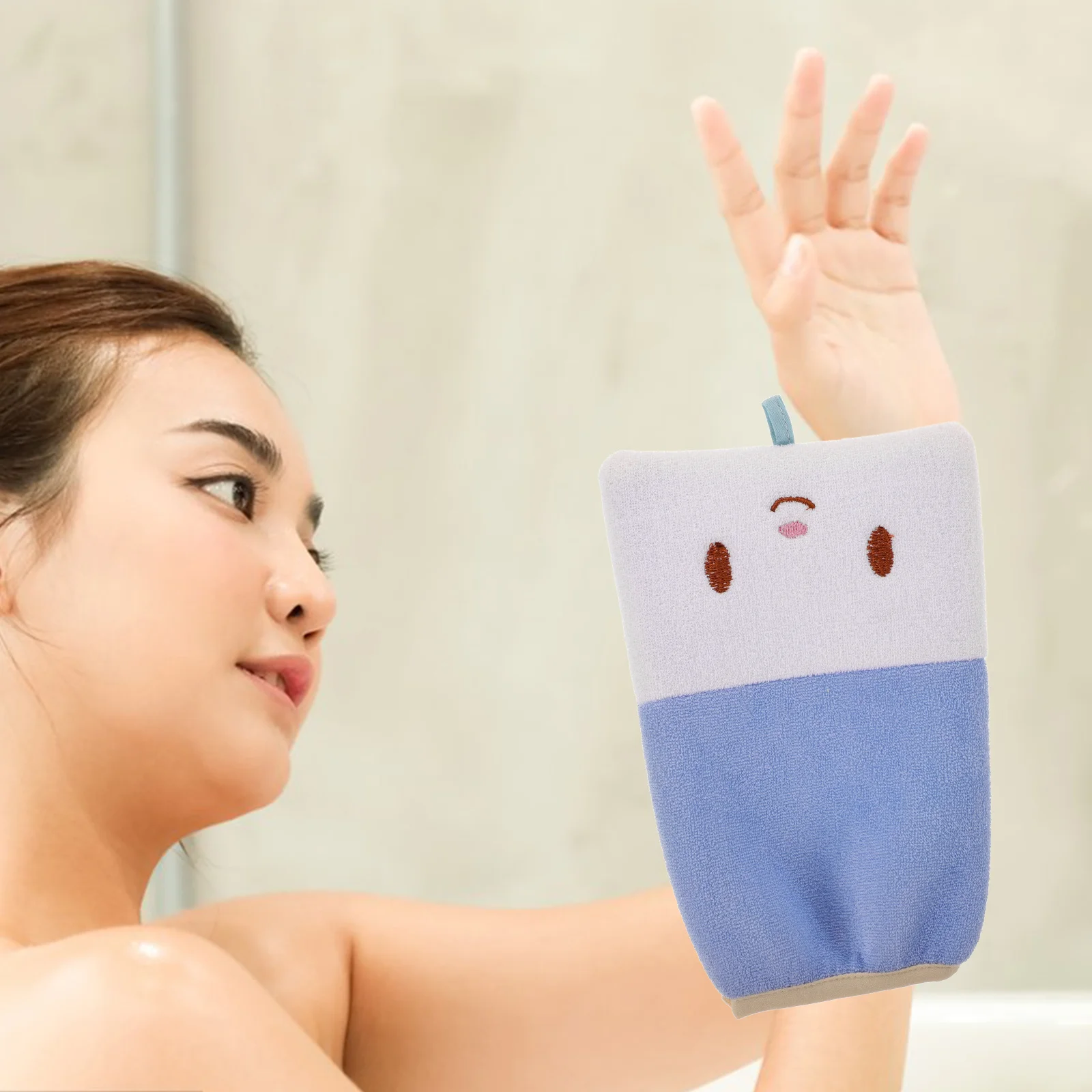 

Toddler Bath Sponge Baby Double Sided Soft Exfoliating Gentle Cleaning Body Scrubber Sky-Blue Washcloth Shower