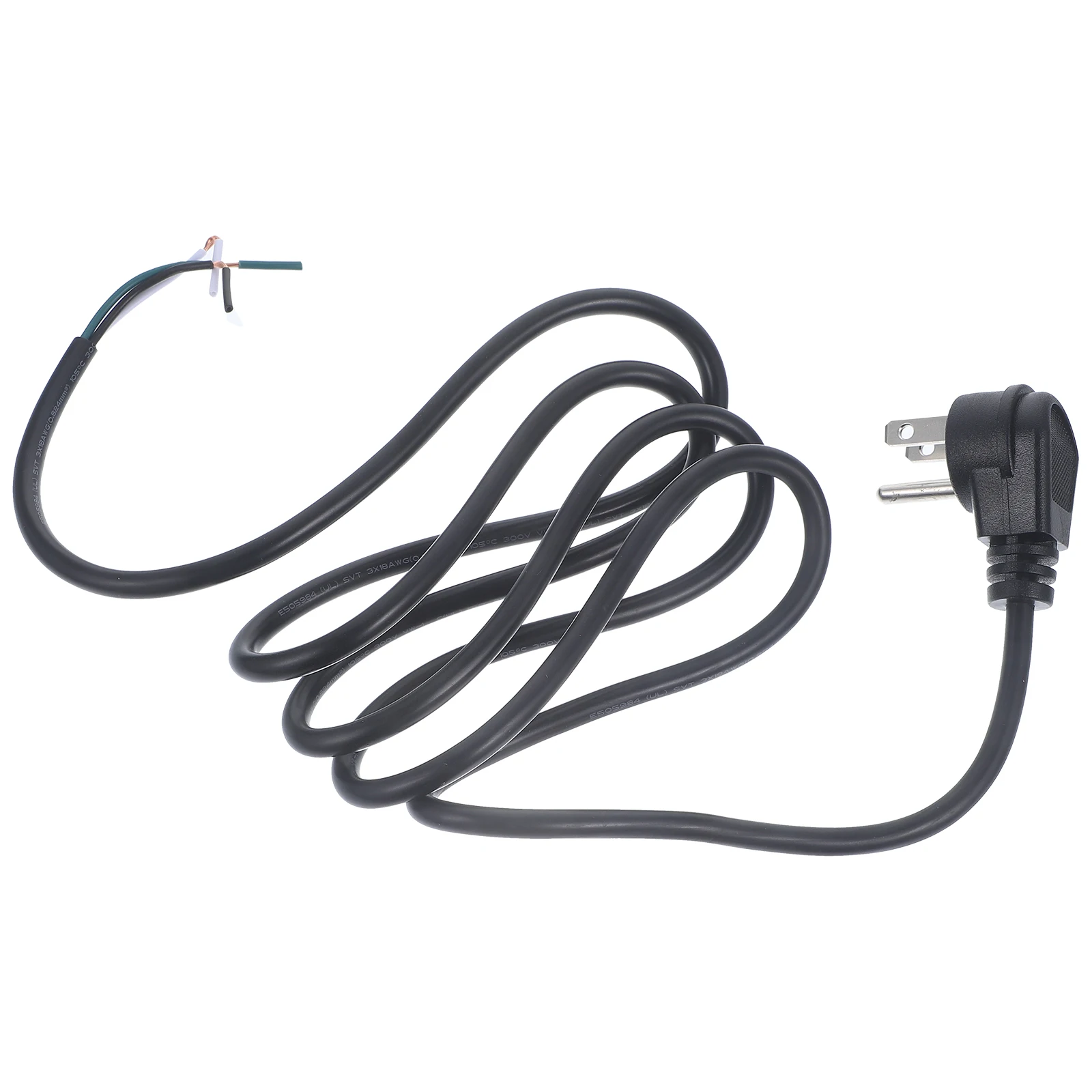 

Replacement Flat Plug Short Black Extension 3 Core Durable Home Appliances 3 Prong Electrical Cable For Low Power Devices Thin