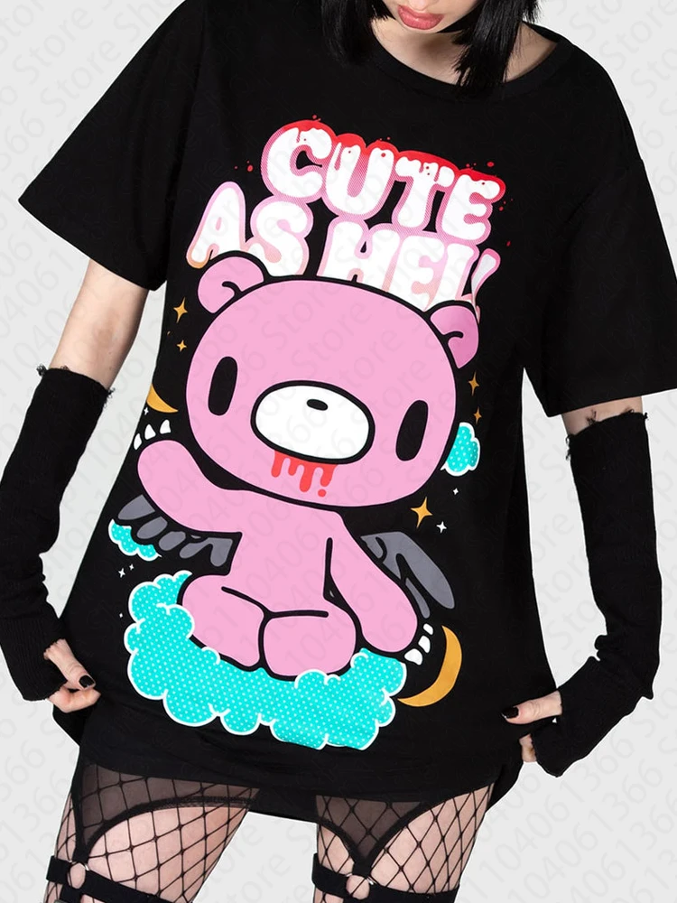 Y2K Koreaanse populaire kleding Emo esthetische zomer baby tee streetwear gothic harajuku grafische print T-shirt vrouwen vintage crop top