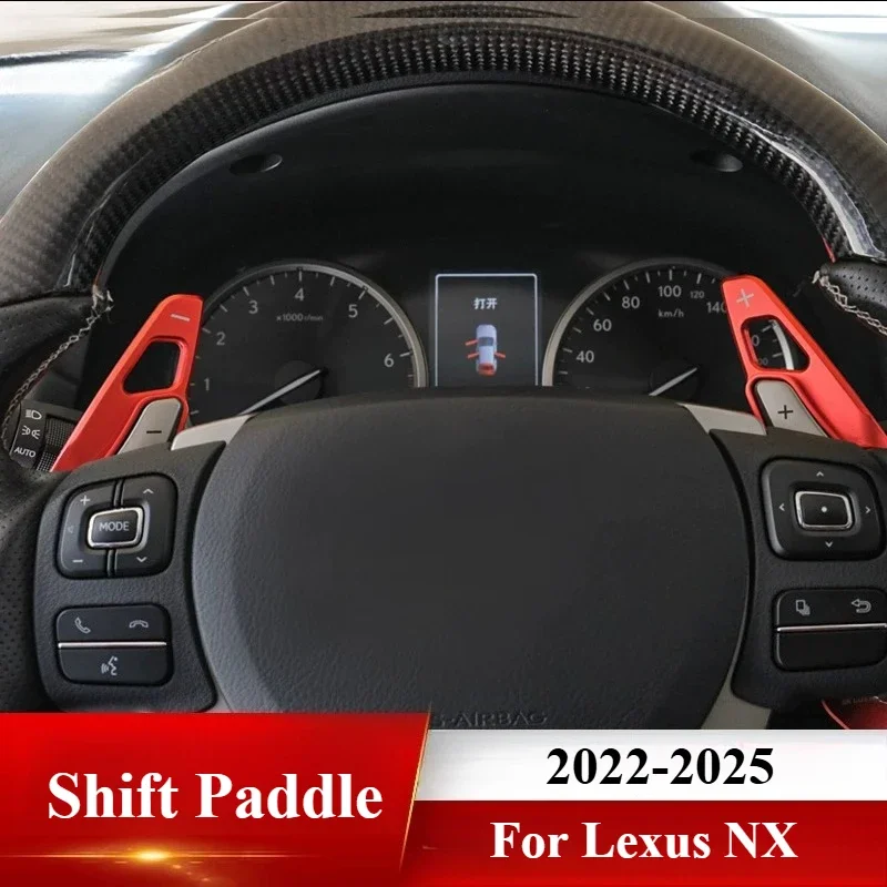 Interior Accessories For Lexus NX/ES/IS/RC/RX/UX 2018-2025 Real Carbon Fiber Steering Wheel Shift Paddle Custom Precise Fit