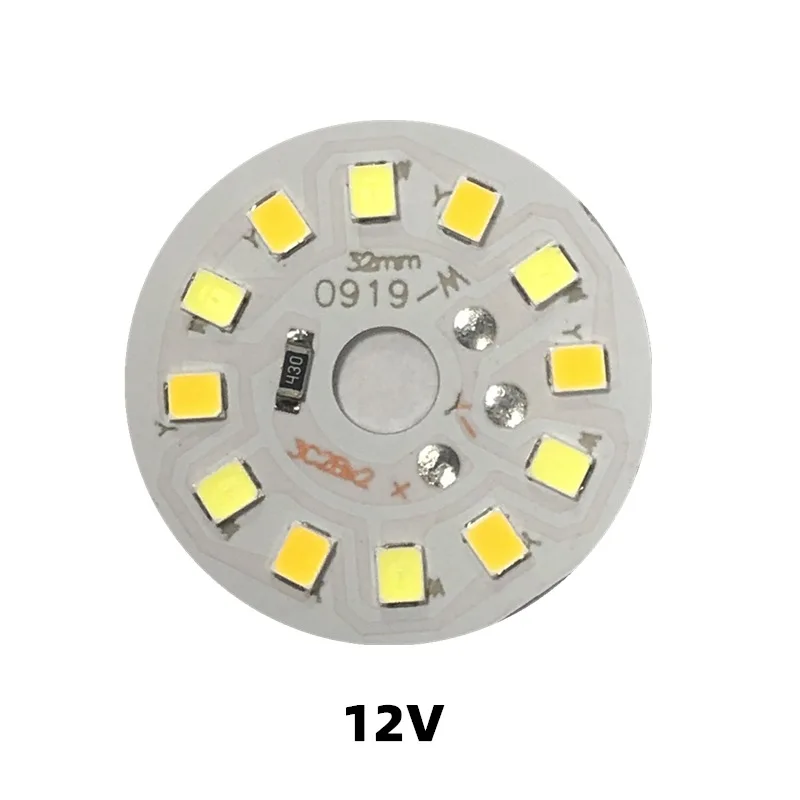 1 /5 قطعة DC5V /12 فولت LED ثنائي اللون لوحة ضوء مستديرة 3 واط يعتم SMD2835 حبة مصباح مجلس مصدر الضوء قطر 31 مللي متر