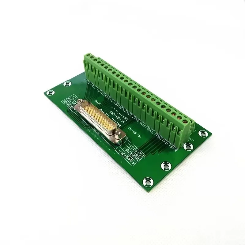 D-SUB DB44 Pin Solid pin header breakout board, terminal block, plug.