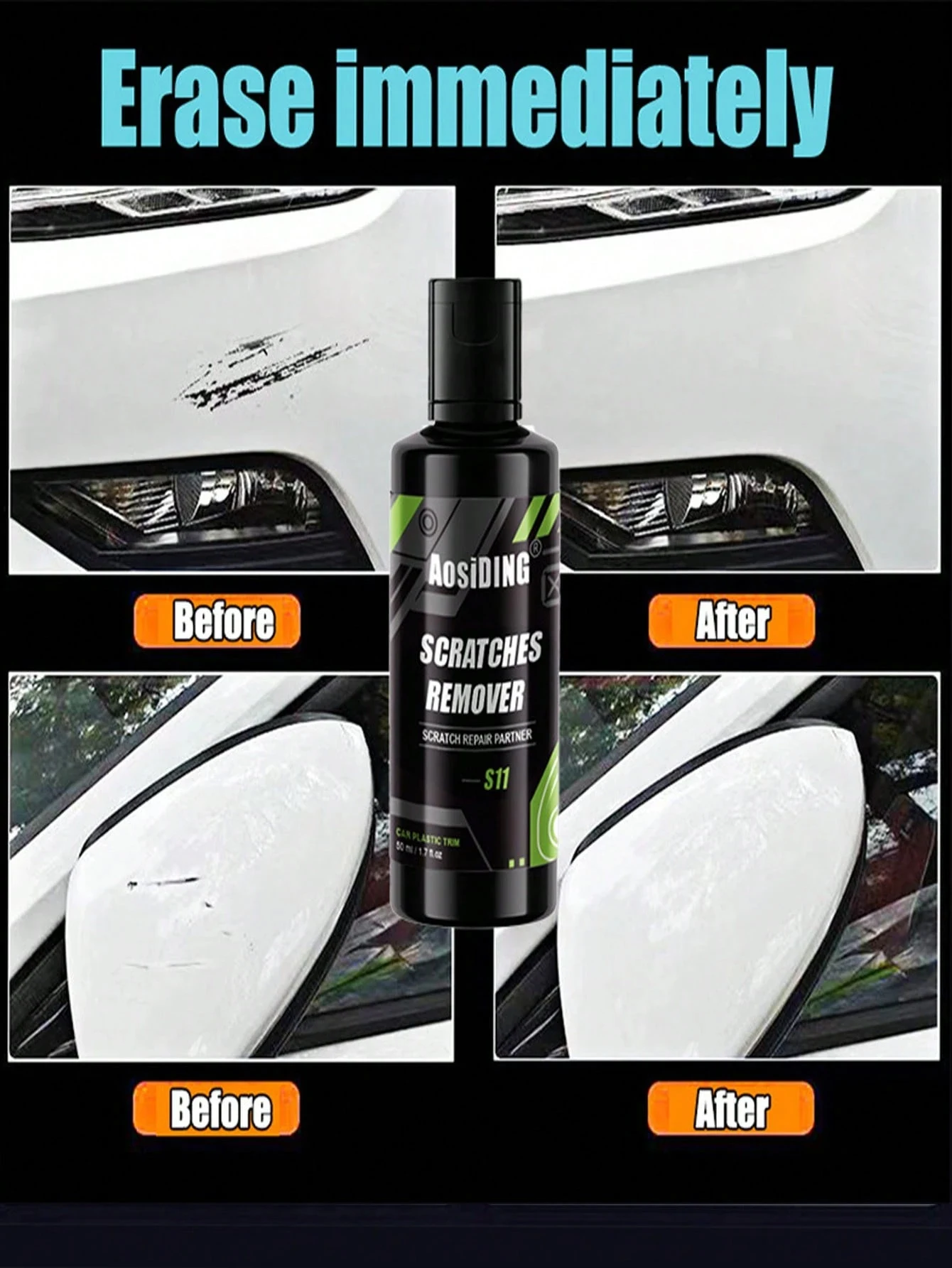 العناية بسطح طلاء السيارات، عامل إصلاح الخدوش، تلميع، إزالة التلوث، معجون إزالة الخدوش، عامل إصلاح الخدوش #4