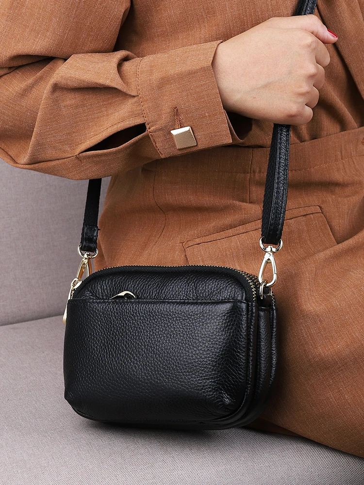 

Простой кожаный клатч, женская сумка, сумка на одно плечо, брендовая сумка через плечо из натуральной кожи, маленькая квадратная сумка