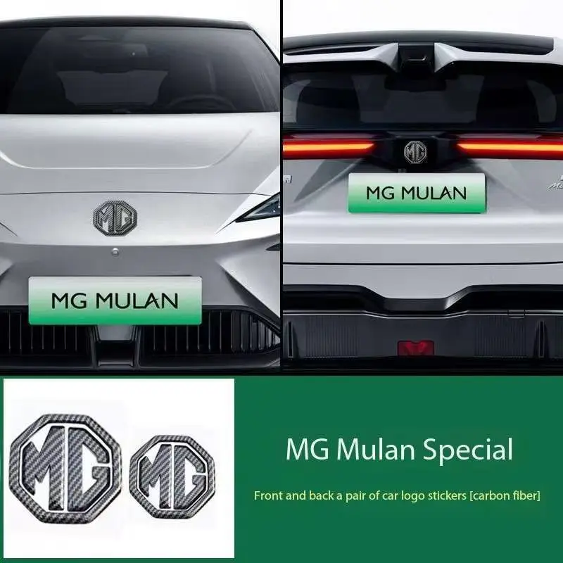 Suitable for modifying the MG4 Mulan front and rear black stickers on 22 MG Mulan car logos