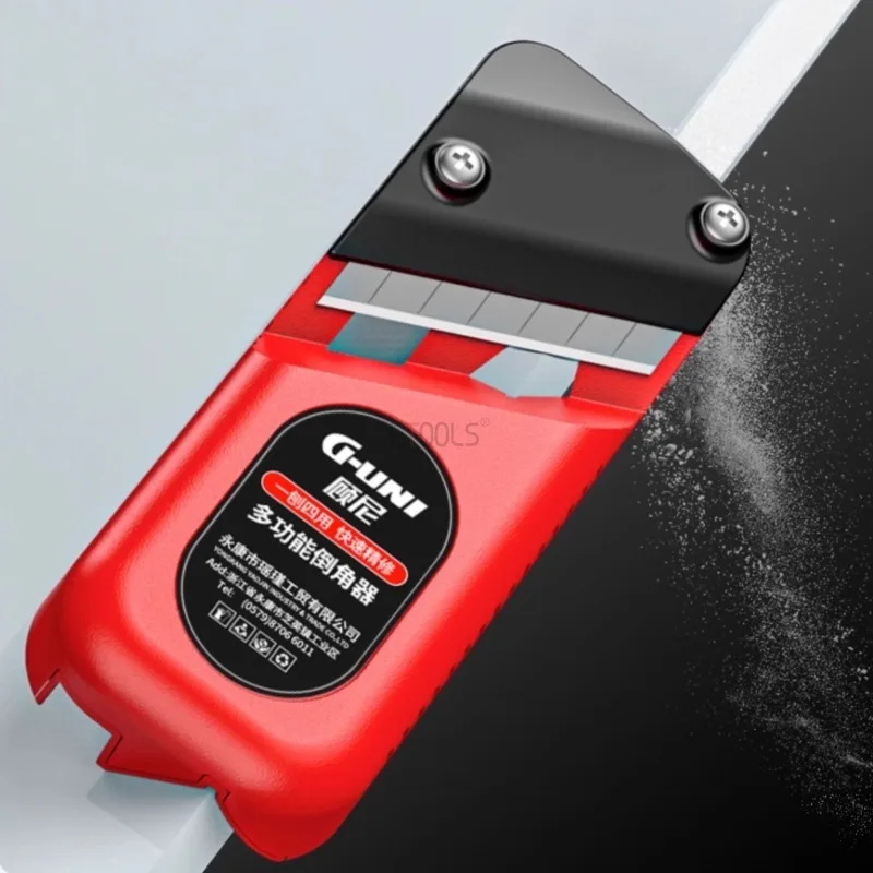 Gypsum Board 45 Degree Dual-use Planer 4-in-1 Edge Banding and Trimming Knife Aluminum Plasterboard V-shaped Chamfering Device