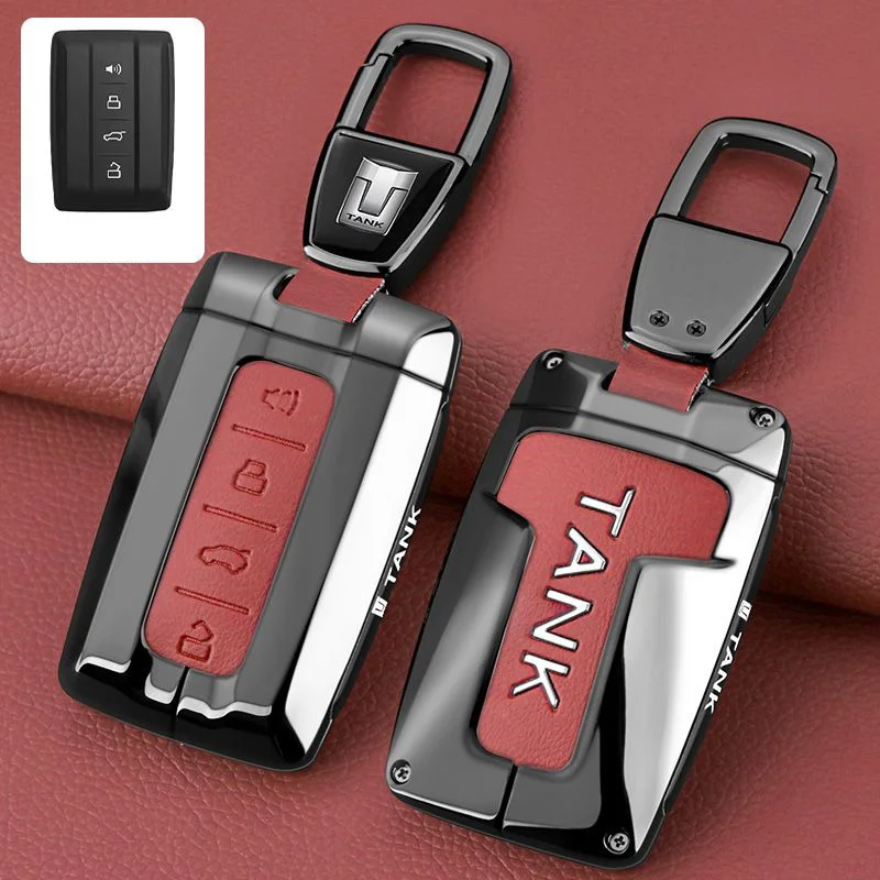 

Car Key Case Fob for Great Wall GWM WEY Tank300 Tank500 Tank400 Tank700 Tank800 TANK 300 500 700 800 400 Keychain Shell Cover