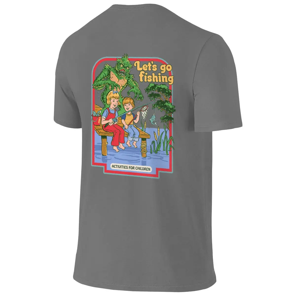 Let S Go Fishing Lightweight Reversible T-shirt Niche Trendy Brands Everyday Versatility Tees