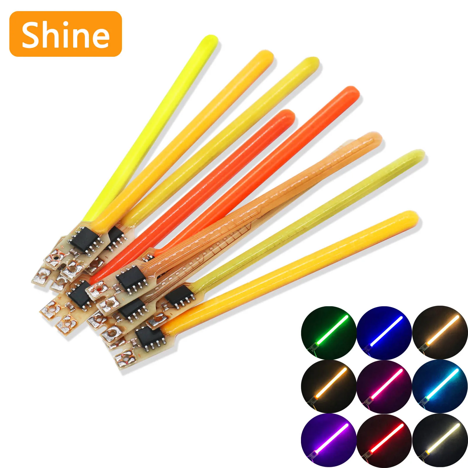 

1-100pcs 5-Mode LED Meteor Shower Flow Light DC3-5V 70MM LED COB Filament Diode Accessories Incandescent Lamp DIY Accessories