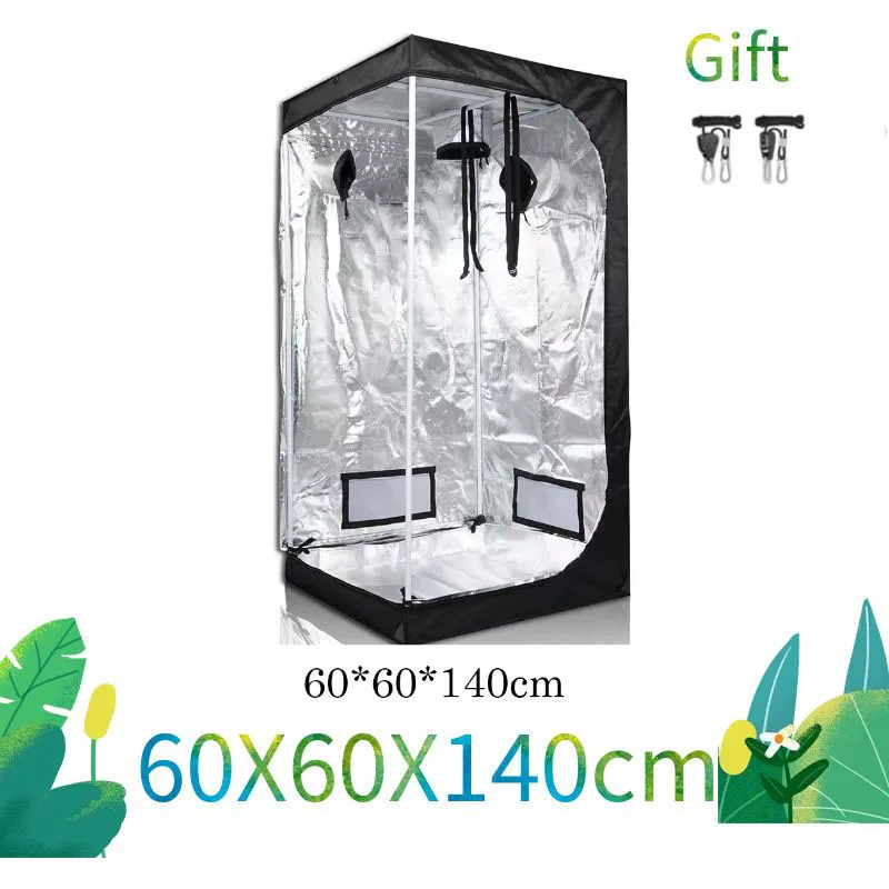 60X60X140Cm 600D  High Quality Plant Grow Box Tent Growing Tent Growbox Dark Room For LED Grow Light Green House Plants Flower