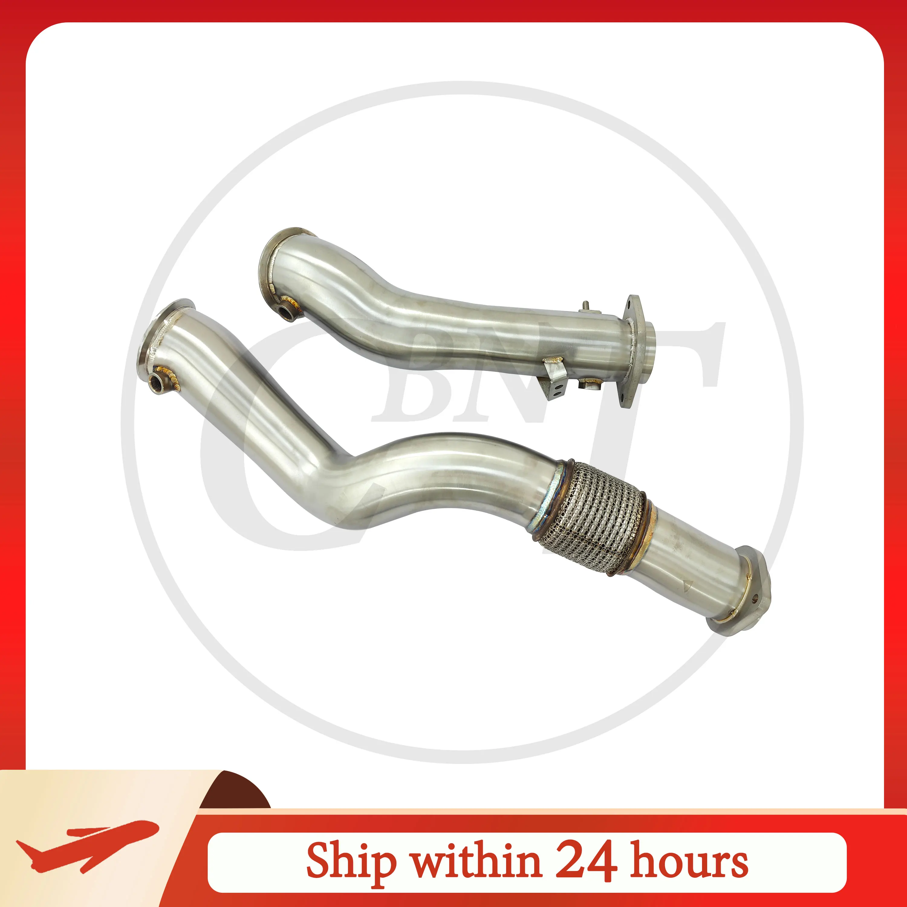 

CBNT for BMW M3 G80 M4 G82 M2 G87 S58 3.0T Tuning Exhaust-pipe Downpipe Pipe Diameter From 3.5inches to 3inches Exhaust Header